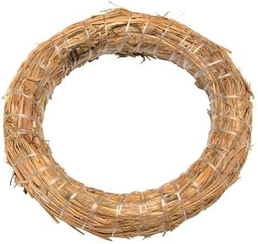 Glorex Straw Straw Wreath 200 x 30 mm, Natural, 20 x 20 x 4 cm