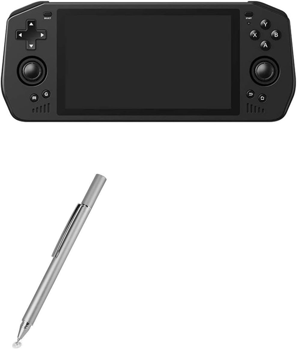 BoxWave Stylus Pen Compatible with Petforu POWKIDDY X28 Handheld Game Console (5.5") - FineTouch Capacitive Stylus, Super Precise Stylus Pen - Metallic Silver