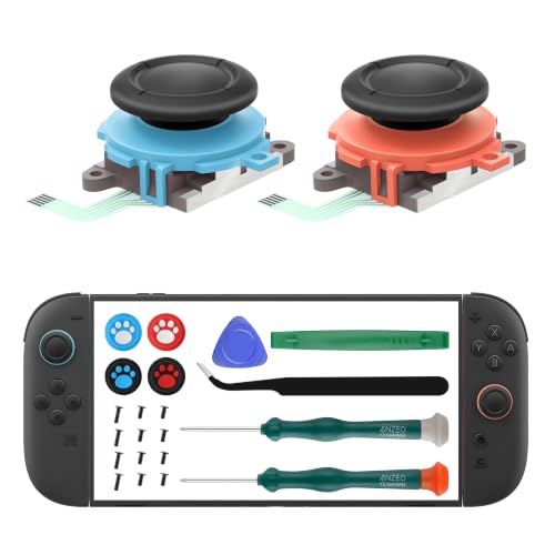 LONANDY Joycon Joystick Replacement Joycon 2 Repair Kit for Switch 2 (2 Pack)