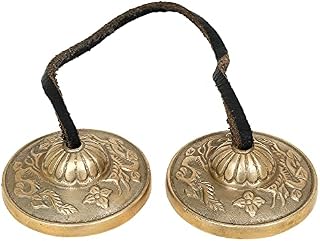 Ajuny Tibetan Tingsha Cymbals Bells Buddhist Meditation Yoga Bell Manjira Musical Instrument Spiritual Gifts