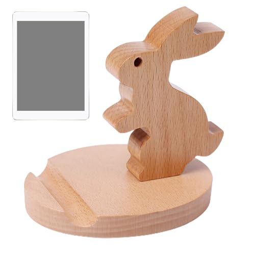 Hemousy Support de téléphone Portable en Bois, Support de téléphone Animal - Support de Tablette pour Animaux - Support de Tablette, Support de Smartphone, Support de Tablette, Ornement de Table