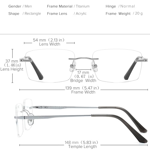 Opiniones de Monturas de gafas para Hombre disponible en línea para comprar. 27 Imagen adicional