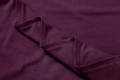 Image of Herou Womens Long Sleeve Turtleneck Slim Fitted Lightweight Casual Active Layer Tops Shirts