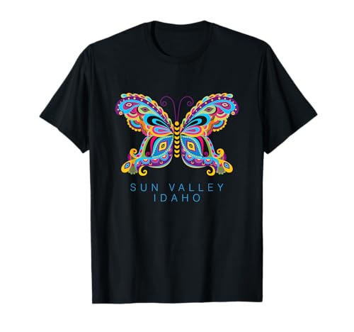 Sun Valley Idaho Souvenir Papillon Graphique T-Shirt