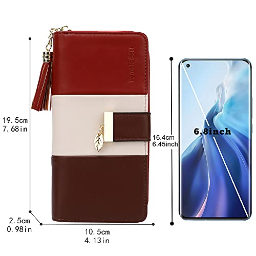 Image of RFID Wallets for Women with Multiple Card Slots and Cellphone Compartment, Womens Wallet