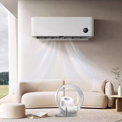 Ventilateur sans pale mural et de bureau avec télécommande et oscillation