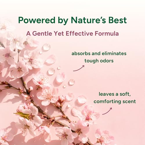 Image of Good Natured Brand | Carpet Deodorizer & Freshener Powder | 31 oz Pet Odor Eliminator for Strong Odor & Pet Urine | Fresh Natural Cherry Blossom Scent | Safe for Homes with Pets