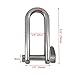 JT-HLM 2Pcs Boat Stainless Steel Long D Shackle 5/16
