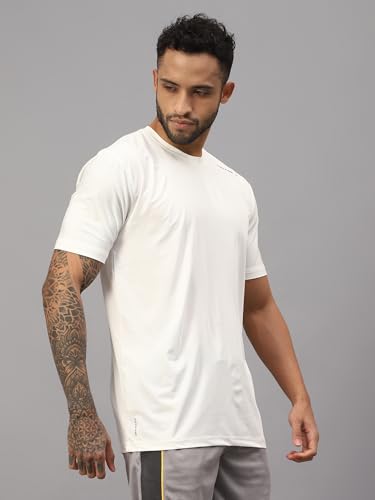 Image of VECTOR X Self Design Men Round Neck T-Shirt 100% Polyerster (Pack of 1)