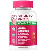 SmartyPants Organic Women's Multivitamin Gummies: Biotin, Methylfolate, Omega 3 (ALA), Vitamin D3...
