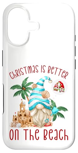 Hülle für iPhone 17 Christmas is Better On The Beach Funny Xmas GNOME