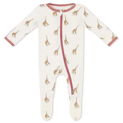 Image of Bamboo Little Soft Baby Footie Pajamas, Baby Clothes, Newborn Sleepers, 95% Viscose and 5% Spandex, 0-24 Months