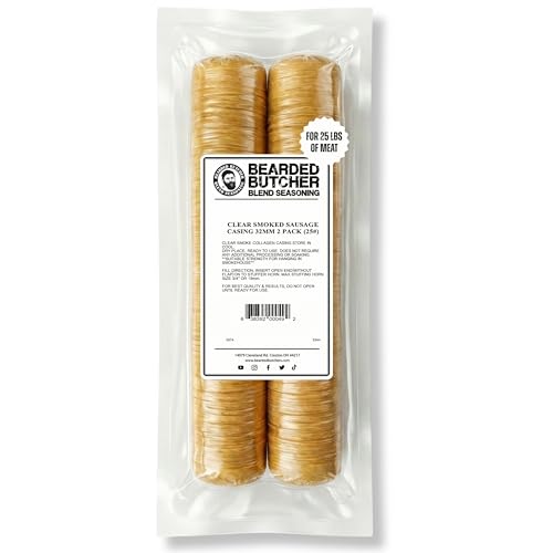 Bearded Butchers 32mm Smoked Sausage Casings (25 lbs)