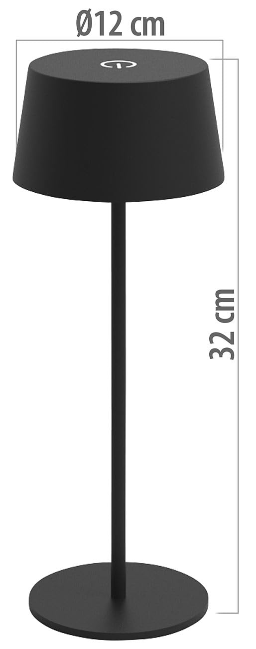 Lunartec Tischleuchte USB: 8er-Set LED-Akku-Tischleuchten, 150 lm, warmweiß, dimmbar, IP44 (Touch Tischlampe, Tischlampe kabellos dimmbar, Akkus)
