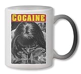 Lange Lebensdauer KRISSY Cocaine Pulp Fiction Coke Heat Mug Color Changing Cup Farbwechsel Tasse