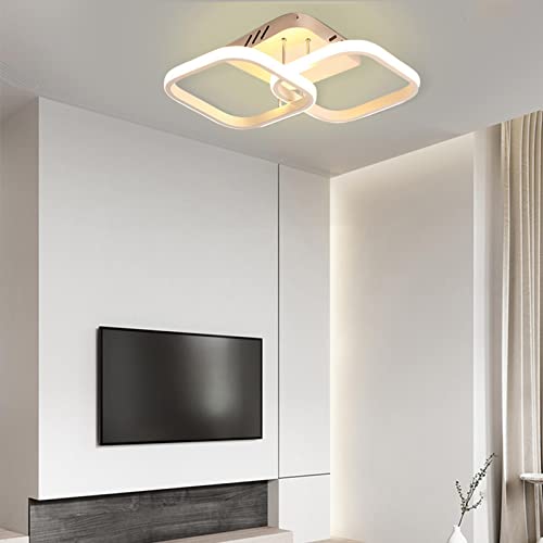 Qianly Luminária Moderna LED Branca para Ambientes Internos