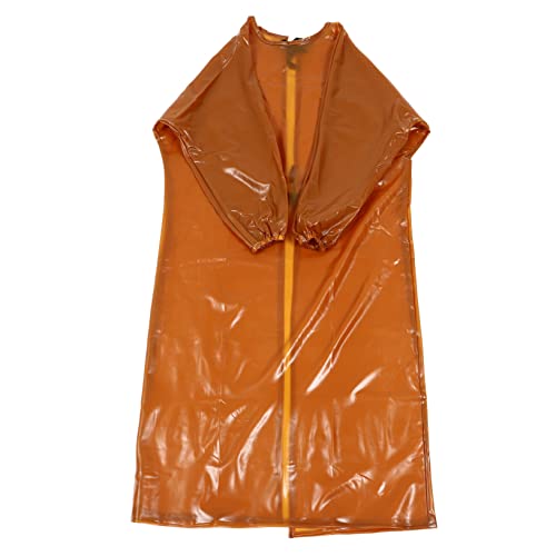 Homoyoyo Ropa De Trabajo Impermeable Bata De Prueba Overoles Bata De Laboratorio Botella De Perfume Decorativa Bata De Fábrica Bata Con Lazo Elástico Mono Ácido De Polivinilo Yellow