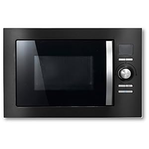 Cookology BMOG25LNBH Integrated Combination Microwave in Black – 900W – Built-in Microwave – 25 Litre Capacity – 59.5cm Width – Child Lock – 31.5cm Turntable – Oven & Grill