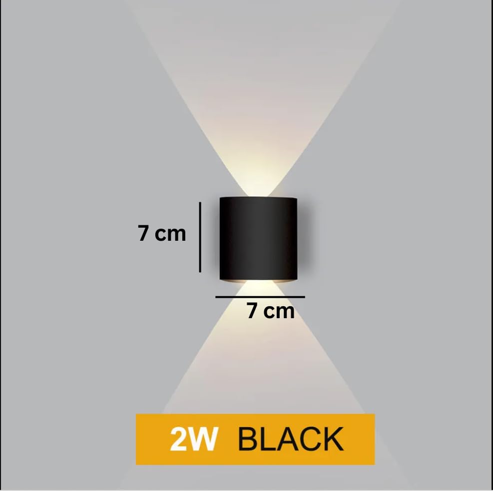 Lumina Waterproof LED Wall Lights for Indoor and Outdoor Decorative Wall Lamps Brighten Up Your Home with Stylish LED Wall Lighting 2-Way for Living Room, Bedroom, Staircase. Elevation. 2