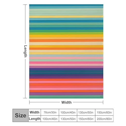 Couverture flanelle rayures multicolores design moderne et confortable - 3