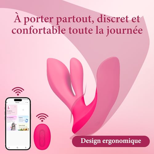 Vibromasseur point G oscillant à 360° et portable à télécommande - 4