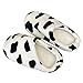 Generic Pantoufles de Vache Peluche Hiver Bordant Chauds Pantoufles Chauds avec Semelle Antidérapante Solefil Soft Flat Chaussures Chaussures D' Animaux Unisex pour Intérieur 7