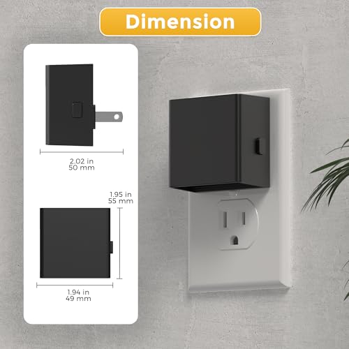 Image of L LOHAS LED Night Lights Plug into Wall,[2-Pack] Plug in Night Light with Dusk to Dawn Sensor,3CCT 1600K /2700K /5000K,Brightness Adjustable,Nightlight for Adults Bathroom Bedroom