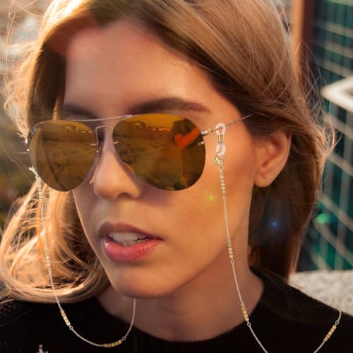 Image of Eyeglass Chain for Women Stylish,Stainless Steel Glasses Strap for Men Women,Eye Glasses Holders Around Neck