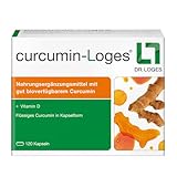 curcumin-Loges® - 120 Kapseln - Nahrungsergänzungsmittel mit hoch bioverfügbarem Curcumin und Vitamin D