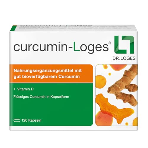 curcumin-Loges® - 120 Kapseln - Nahrungsergänzungsmittel mit hoch bioverfügbarem Curcumin und Vitamin D