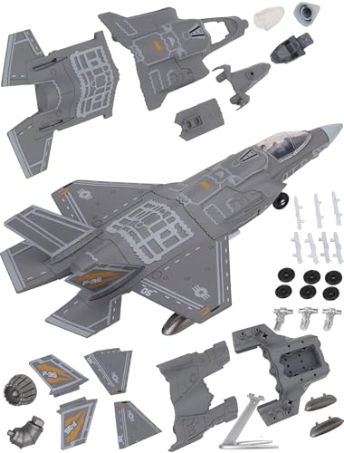 F35 Fighter Jet Model Plane Toy 1/72 Plastic Military Airplane Building Kit 27 Pieces Snap-fit Assembly Aircraft Model with Stand STEM Military Aircraft Collectible Birthday Gift for Adults Boys