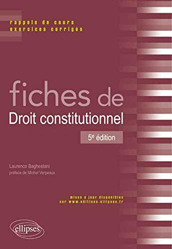 Télécharger Fiches de Droit Constitutionnel PDF