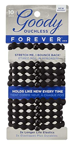Goody+16132+Women%27S+Black+Forever+Elastics+10+Count