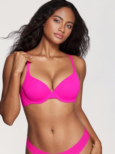 Image of DOBREVA Women's Push Up T-Shirt Bra Underwire Padded Bras Plunge Full Coverage