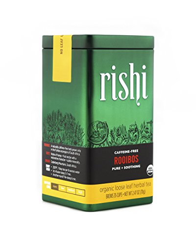 Rishi Tea Organic Rooibos Loose Leaf Herbal Tea, 2.46 Ounces Tin