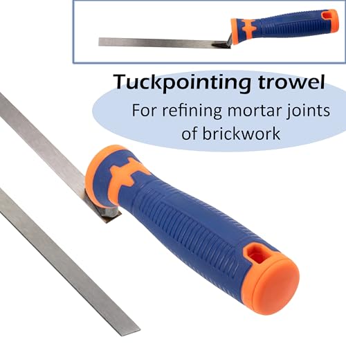 AERZETIX - C76310 - Fugenkelle 12 mm - stahlblatt - verfugen mörtel reparatur werkzeug renovierung - farbe blau orange