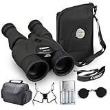 Canon 12x36 is III Image Stabilized Binoculars Bundle | 12x Magnification with Optical Image Stabilization, Sharp Optics & Ergonomic Design | for Travel & Birdwatching (9526B002) + Harness + More