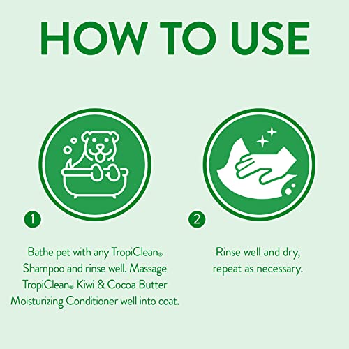 TropiClean Kiwi and Cocoa Butter, Clear, 20 oz (TRKWCD20Z) - Image 4