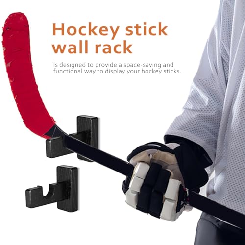 TOKIDNY Eishockeyschlägerhalter Wandmontierter Hockeyschläger-Organizer Für Hockeyausrüstung Minimalistisches Design