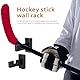 Happyyami Hockeyschläger-Wandhalterung Hockeyschlägerhalter Wandhalterung Rack-Display für Eishockeyschläger Platzsparende Aufbewahrung