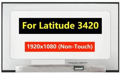 LCD Screen Replacement for Dell Latitude 3420 P144G, FHD 1920x1080 30Pin LED IPS (Non-Touch Screen) Display (Panel Only)