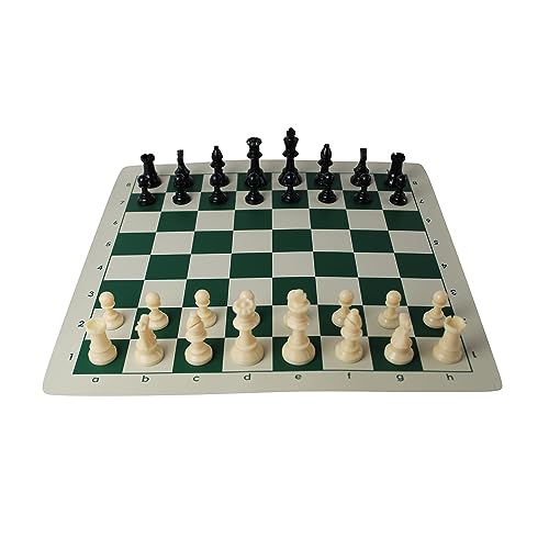 Échiquier enroulable vert 20 pouces Club pour jouer partout