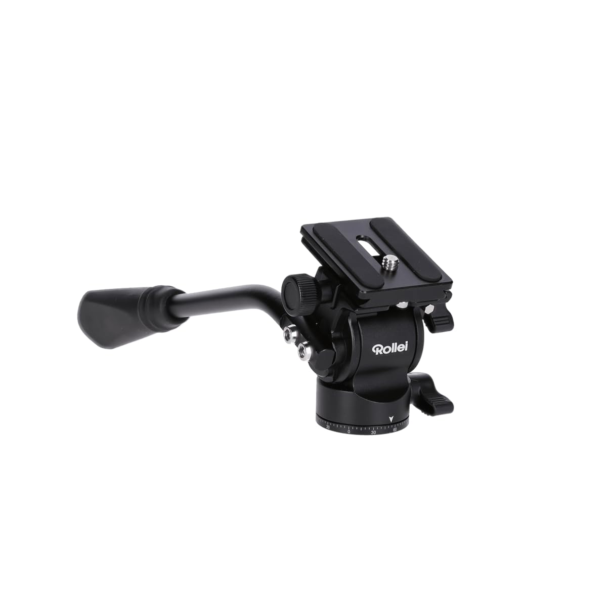 Rollei Cabezal de trípode V5I Video para Movimientos Ligeros y Suaves, Ideal para Usar en trípodes monopie Cuando se mueven Objetos filem.