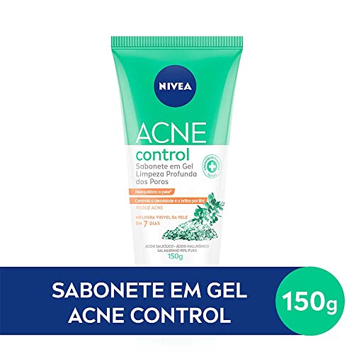 NIVEA Sabonete Facial em Gel Acne Control 150g - Controla a oleosidade, ajuda a desobstruir os poros