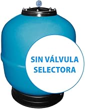 Suinga Filtro depuradora para Piscina, sin válvula selectora, Acabado Exterior en gelcoat Color Azul. (Ø 650 mm - Salidas 1½")