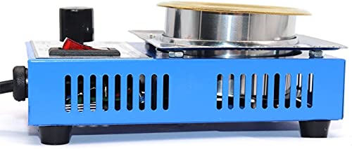 Image of Electric Solder Pot with Titanium Plate - 2 Inch 220V 150W Desoldering Bath for Precise Soldering and Desoldering Applications (200-450 Celsius) inch