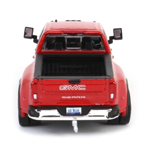 Camión 1/64 GMC Sierra 3500HD Pro Dually 2022 Rojo miniatura 5