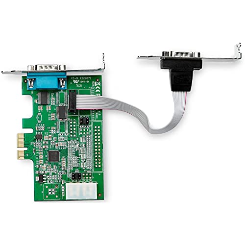 Image of StarTech 2-Port PCI Express RS232 Serial Adapter Card, TAA (PEX2S953LP) | PCIe RS232 Serial Host Controller Card, PCIe to Serial DB9, 16950 UART, Windows & Linux, Low Profile Expansion Card