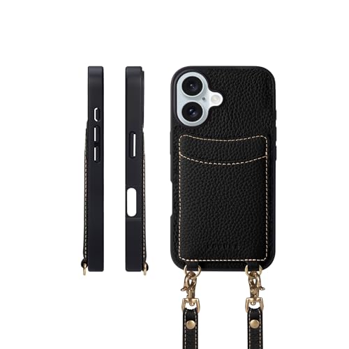 COGURE X}zP[X iPhone16p P[X V_[Xgbv {v J[h[ h~ ϏՌ Mtg{bNXt COPGCS ubNyBlackz