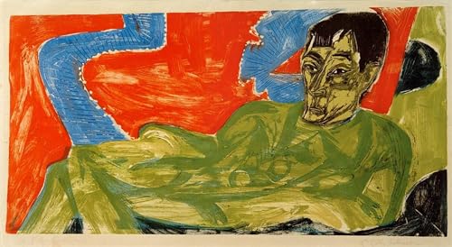 Art mural classique portrait Otto Mueller Kirchner peinture chambre